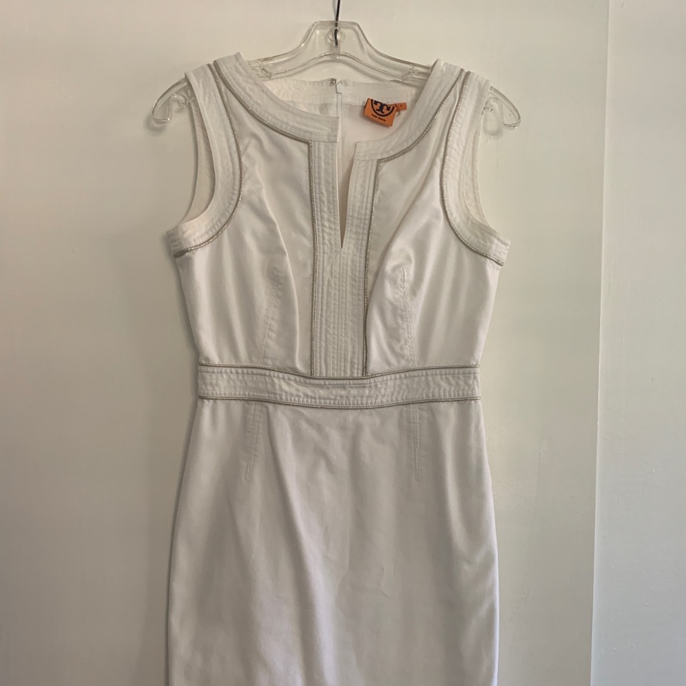 Tory Burch cream cocktail dress
